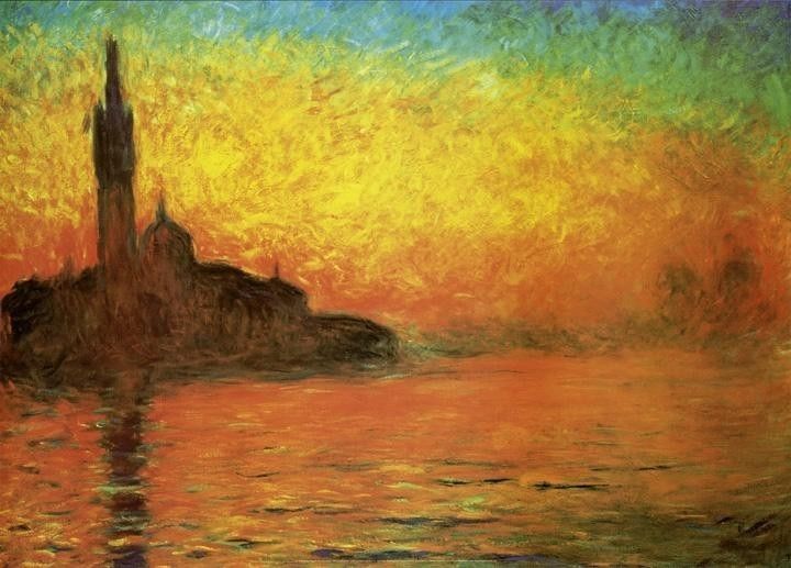 Claude Monet、SANDVIKEN、海外版超希少レゾネ、新品額付 Venice Twilight Dusk.jpg